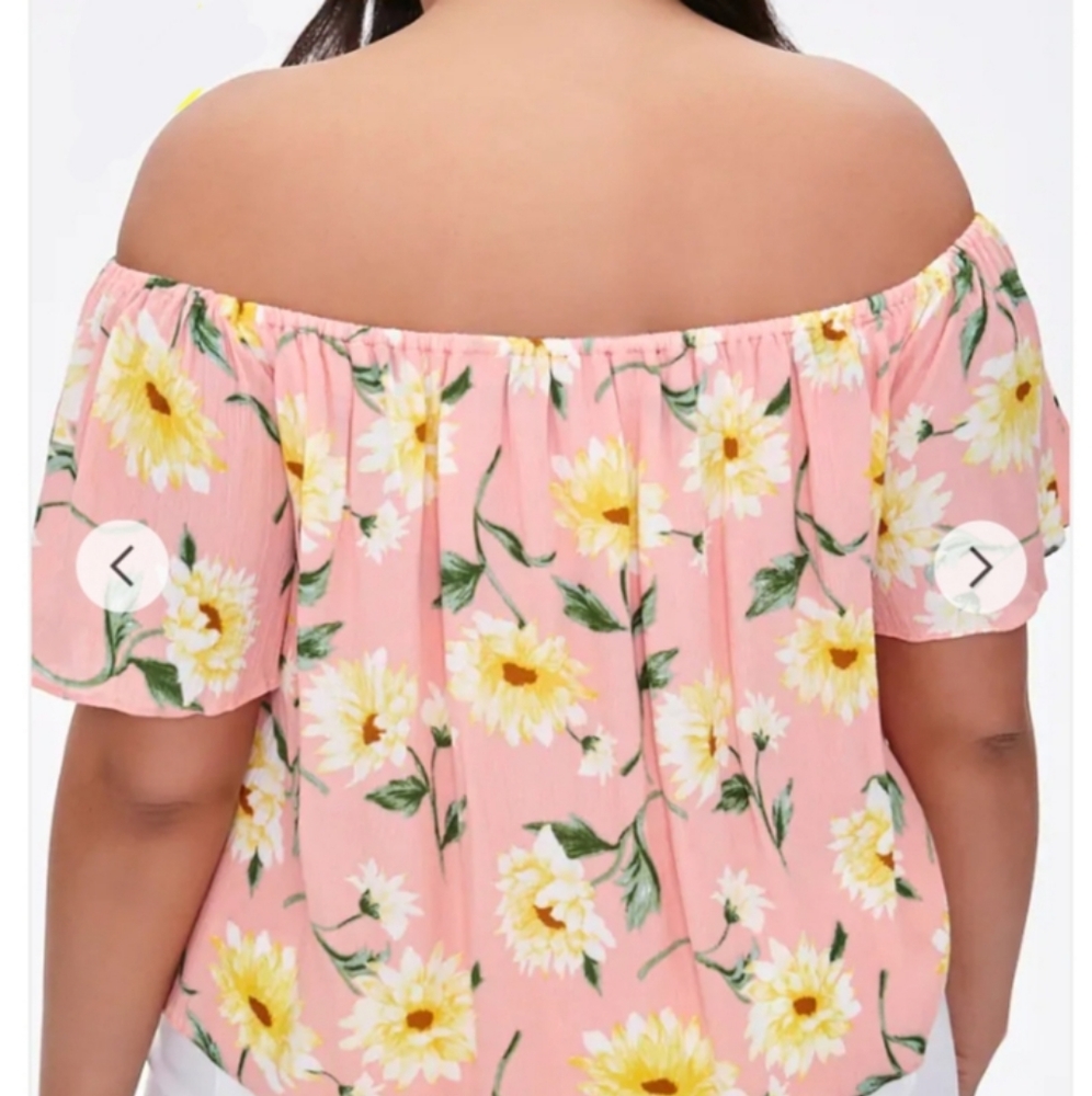 (NEW) Woven Top - off shoulder - Picture 3 of 4